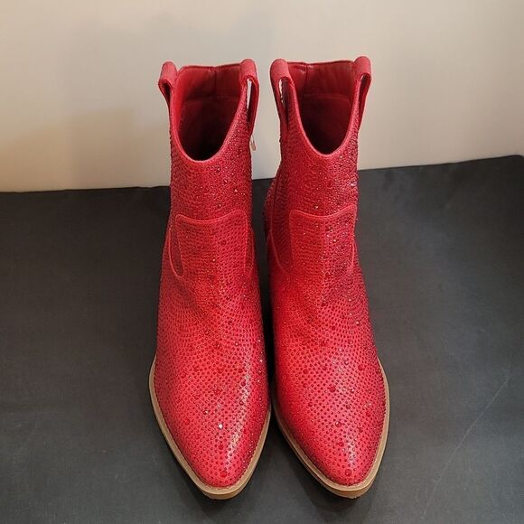 BRAND NEW FOREVER RIVER RHINESTONE WESTERN BOOTIES R3 - Picture 2 of 16